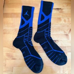 Jordan Athletic Black and Blue Socks